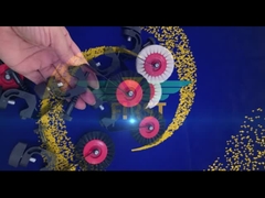 Supporto Sm74 della spazzola della ruota del nero di Heidelberg che stampa le parti di metallo disponibili dell'OEM delle parti