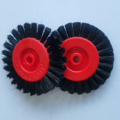Ruota a spazzola dura 6x60 mm per macchina da stampa Heidelberg realizzata in plastica di fascia alta con peli di maiale
