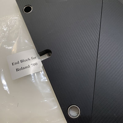 Piastra di fine colore grigio scuro per Roland 700 Blocchi di fine condotto di inchiostro 160x85mm Parte della macchina da stampa