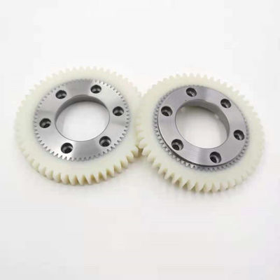 Ingranaggi in nylon a 51 denti di colore bianco chiaro per la macchina da stampa KBA 105