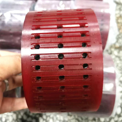 Materiale di gomma/acciaio colore rosso ruota di aspirazione resistente all'usura per parti di macchine pieghevoli e accessori per la stampa offset