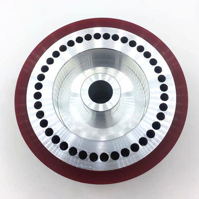 Ruota di aspirazione resistente all'usura a colori di champagne Ruota di gomma per la macchina di stampa offset con dimensioni personalizzabili