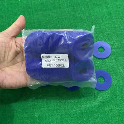 38x15x0,8 mm aspiratore di gomma piatta di colore blu per macchine di stampa offset