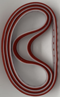 Cinghia differente di aspirazione del PVC di spessore per la cinghia di gomma rossa resistente dell'olio di HD