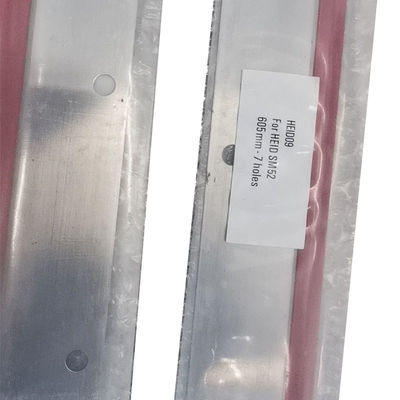 Lama per lavaggio stampante Heidelberg resistente all'inchiostro UV 605x46x0,5 mm con 7 fori per SM52 PM52