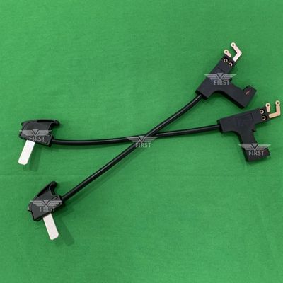 Vecchio coltello da taglio Leybold High End in plastica/acciaio per riempimento di macchine tessili Stop Motion con lunghezza 275 mm