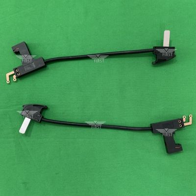 Vecchio coltello da taglio Leybold High End in plastica/acciaio per riempimento di macchine tessili Stop Motion con lunghezza 275 mm