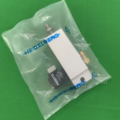 Corpo di alluminio cilindro di valvola solenoide colore argento per macchine da stampa SM74/PM74