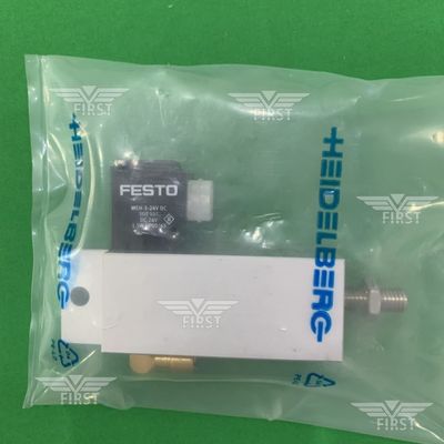 Corpo di alluminio cilindro di valvola solenoide colore argento per macchine da stampa SM74/PM74