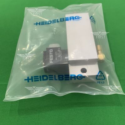 Corpo di alluminio cilindro di valvola solenoide colore argento per macchine da stampa SM74/PM74