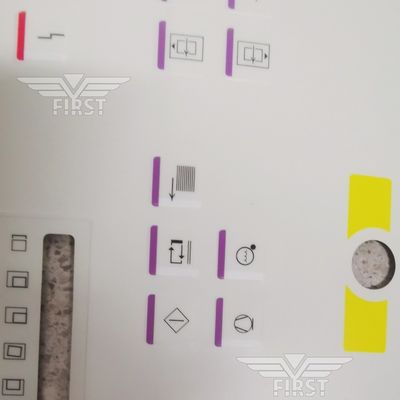 Etichetta per la macchina da stampa Heidelberg SM102 Adesivo in colore bianco in formato 63*21.2 o 37*15.5CM