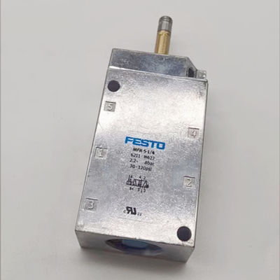 Valvola ad aria FESTO 8BAR Valvola solenoide in alluminio/rame/ferro per macchina di stampa offset