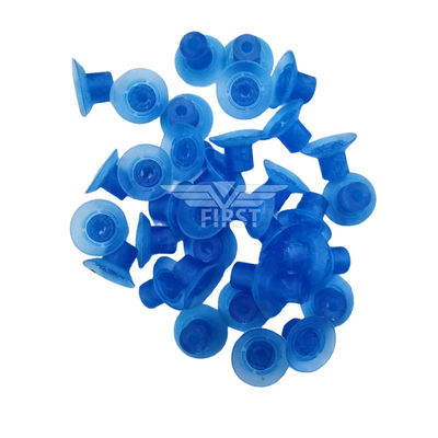 Succettore di gomma blu 32x18mm Succettore a piedi alti per la macchina di taglio a stampo con materiale di gomma resistente
